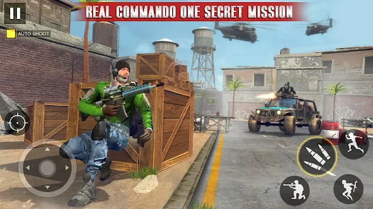 Real Commando Game: Free Games Offline Action 2021 Gameplay Part 1