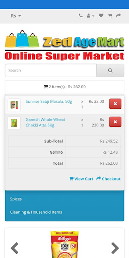 ZedAgeMart Screen 2