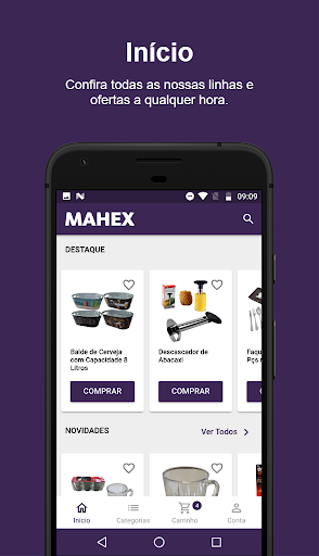 Android application E-Commerce Mahex screenshort