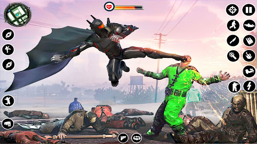 Captura 8 Bat Superhero Man Hero Games android