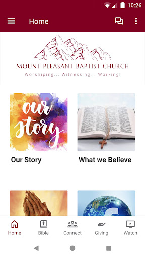 Android application Mt. Pleasant of Rutherford Co. screenshort
