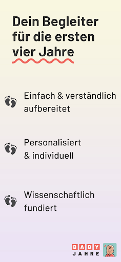 Android application Babyjahre | Entwicklung Baby screenshort