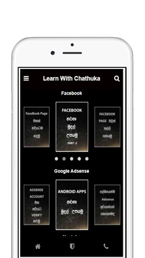 Android application Learn With Chathuka screenshort