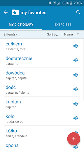 Polish-Spanish Dictionary screenshot 6