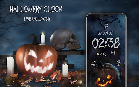 Halloween Spooky Digital Clock Unknown