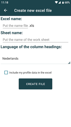 Android application Note Mileage screenshort