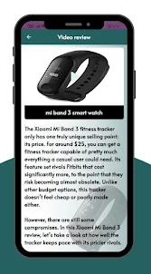 mi band 3 smart watch Guide