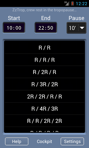 Android application ZzTrop screenshort
