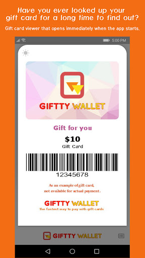 Giftty Wallet Screen 2