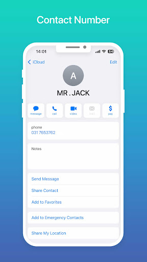 Screenshot of Contacts Phone: Simple & Clean
