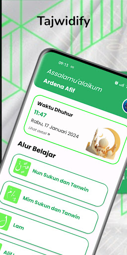 Android application Tajwidify screenshort