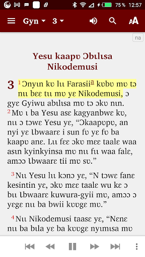 Android application Nawuri New Testament screenshort