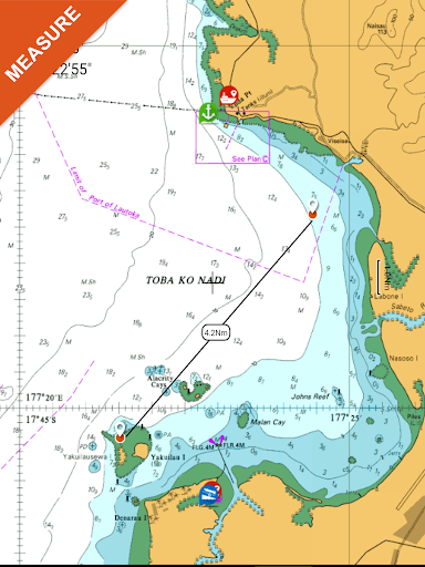 Screenshot of Fiji Islands GPS Map Navigator