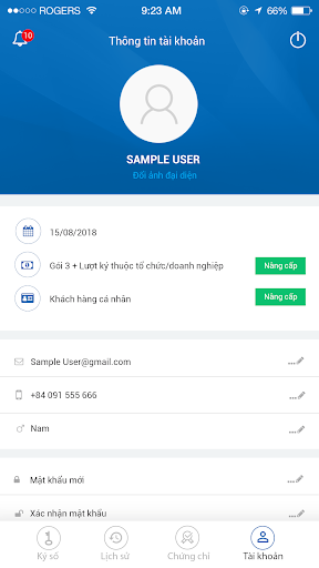 VNPT Ký số Screen 3