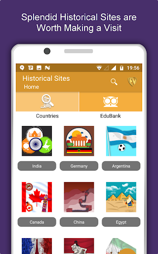 Screenshot of Historical Sites Travel & Expl