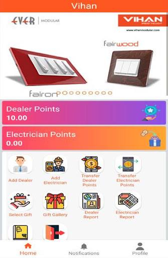 Android application Vihan Modular screenshort