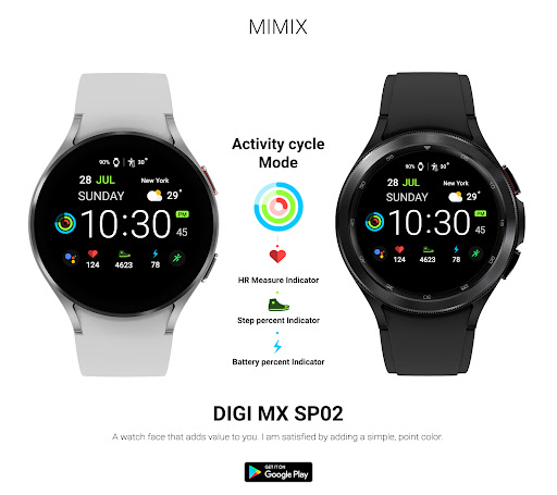 MIMIX Digital Sp02 Watchface Screen 3