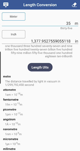 Length Conversion Screen 2