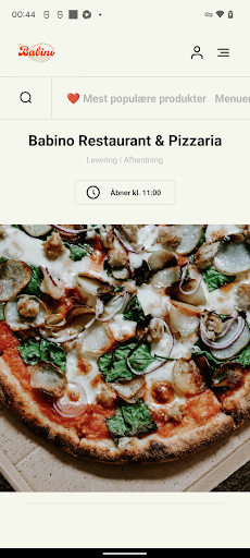 Android application Babino Restaurant & Pizzaria screenshort