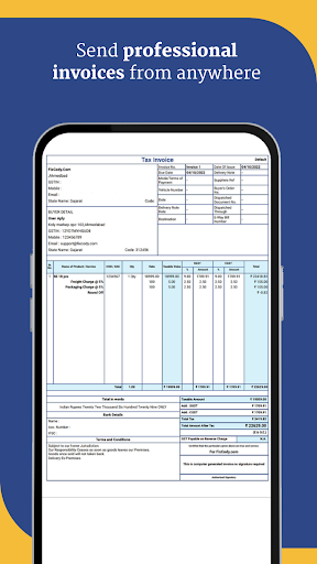 Android application BillBook GST Billing App screenshort