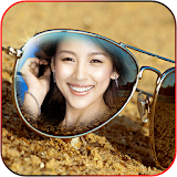 Sunglasses photo frame icon