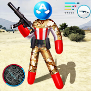 Top 41 Action Apps Like Army Capitaine american Stickman Rope Hero OffRoad - Best Alternatives