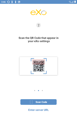 Android application eXo screenshort