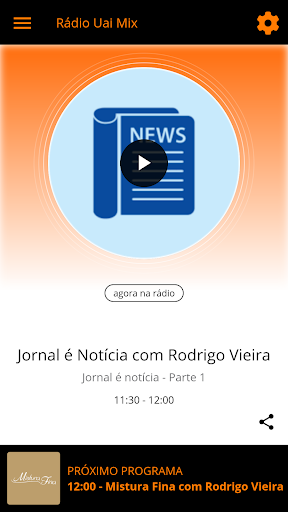 Android application Rádio Uai Mix screenshort