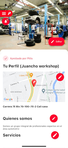 Android application Pitts screenshort
