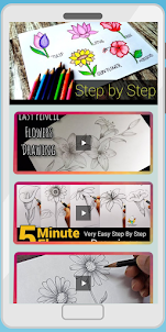Learn Draw Flowers Video
