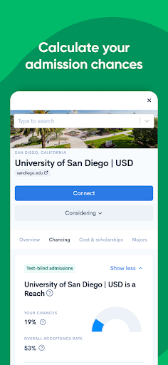 CollegeVine Screen 2