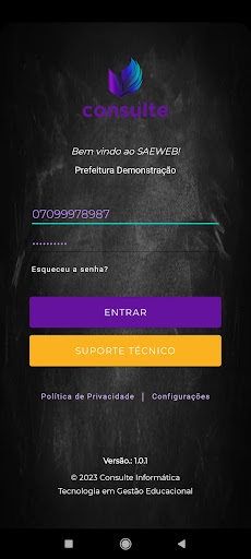 Android application SAEWEB screenshort