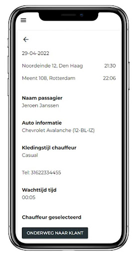 Bob Driver app Screen 3