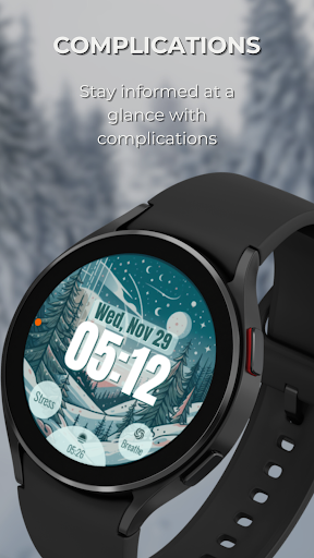 EXD020: Winter Watch Face Screen 3