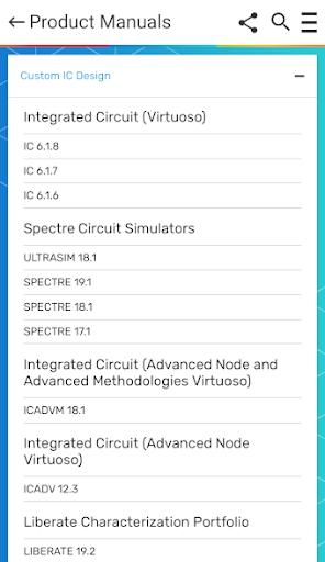 Android application Cadence Support screenshort