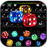 Neon Dice Gravity Keyboard Background icon