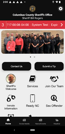 Android application Columbus County Sheriff screenshort