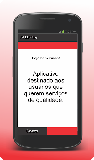 Android application Jet Motoboy - Cliente screenshort