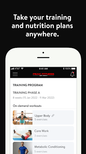 Android application Peak Fit Virtual screenshort