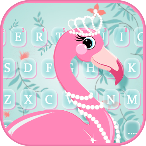 Graceful Flamingo Keyboard The  Icon