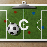 Soccer coach's clipboard icon