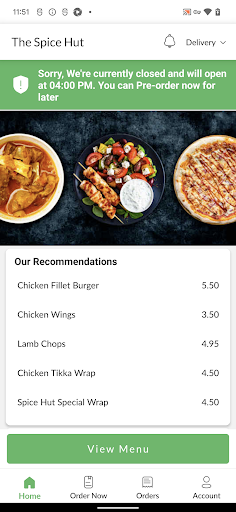 The Spice Hut Screen 2