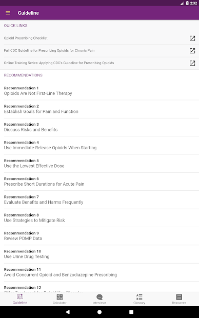 Imágen 11 CDC Opioid Guideline android