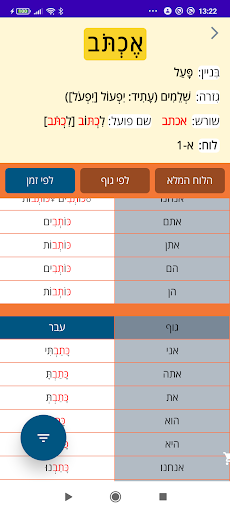 Hebrew Verbs ru | Prolog 2023 Screen 3
