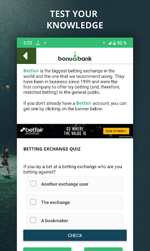 Bonusbank - Matched Betting Screen 3
