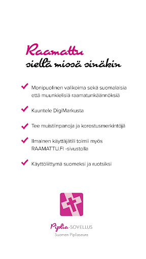 Android application Piplia - Raamattu.fi screenshort