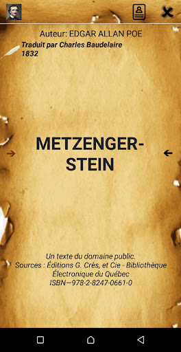 Android application Metzengerstein screenshort