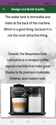 espresso Gran Lattissima guide Screen 3