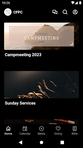 Android application Crossroads FPC screenshort