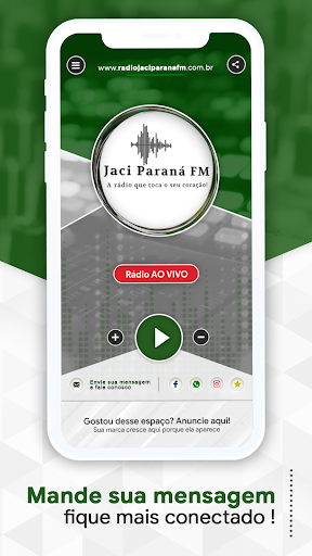 Rádio Jaci Paraná FM Screen 3